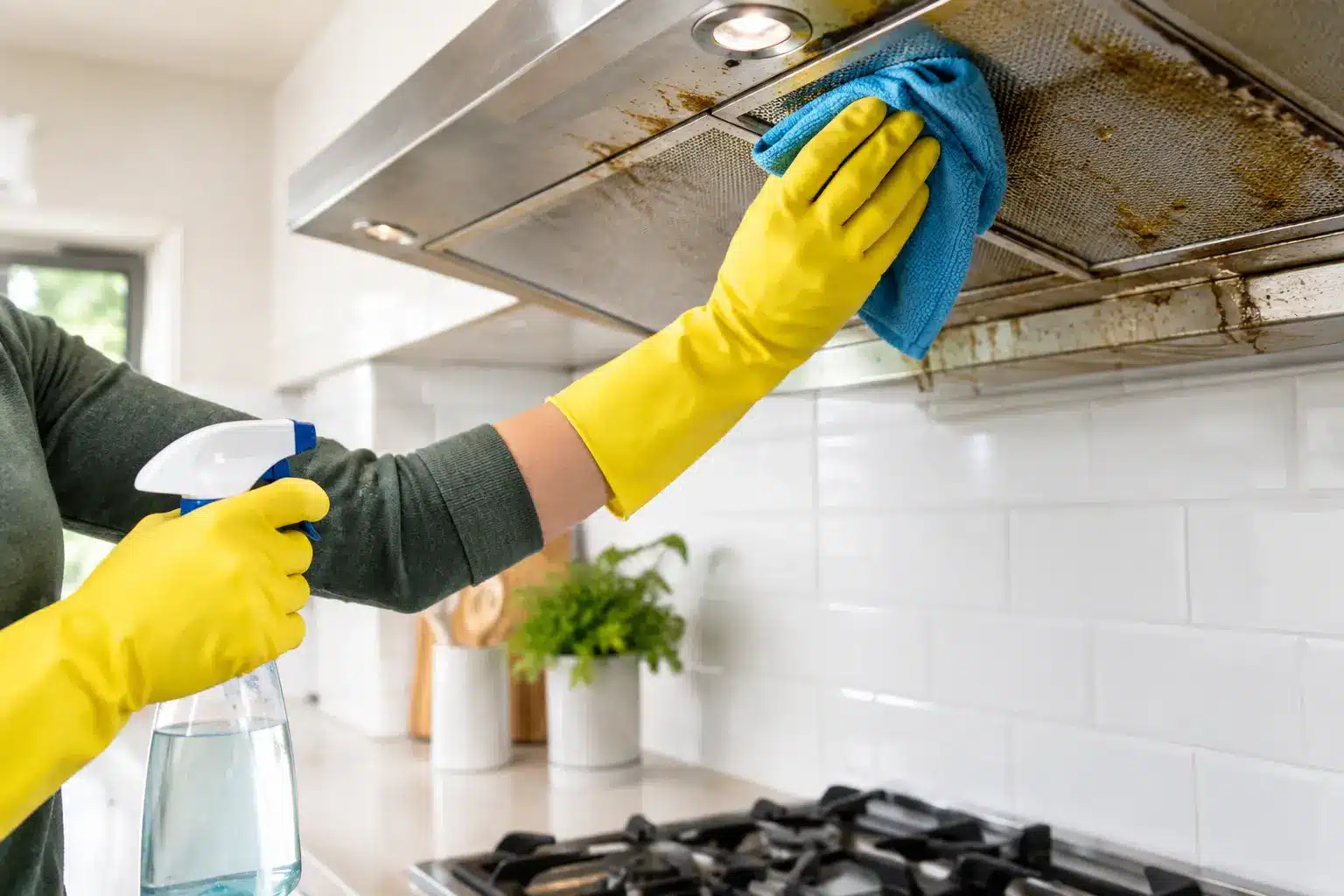 How to Remove Kitchen Grease Buildup Safely